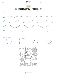 Bastille Day - French printable worksheet preview