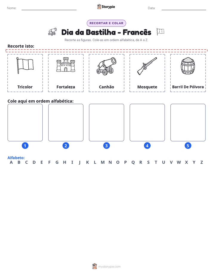 Recortar & Colar Alfabeto