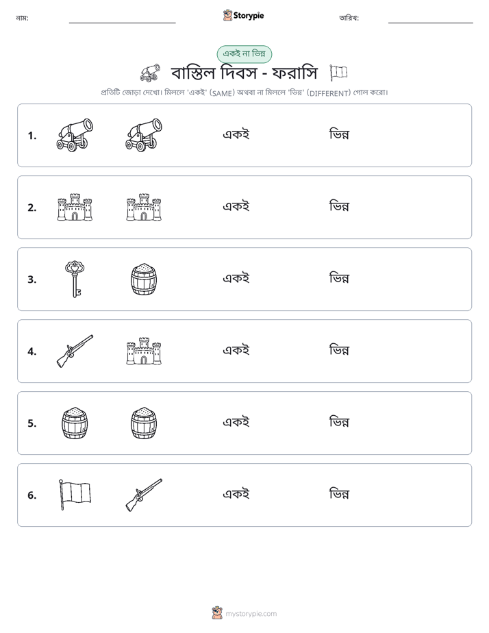 একই বা ভিন্ন
