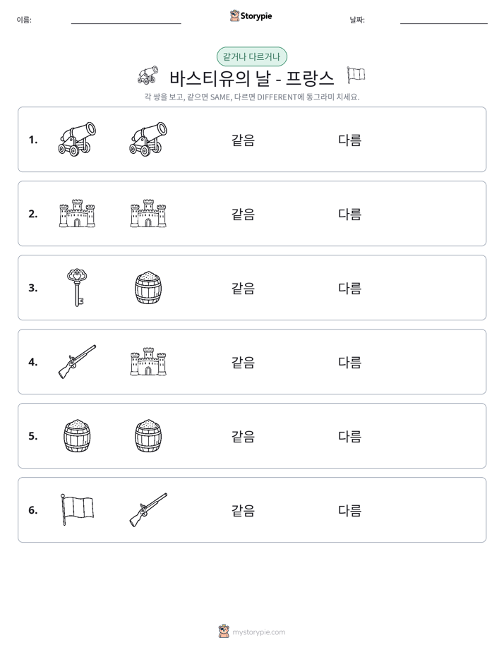 같은 것 또는 다른 것