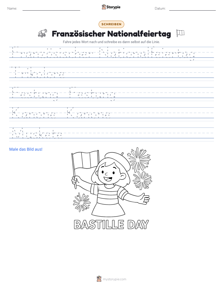 Schreibübung