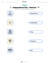 Independence Day - Mexican printable worksheet preview