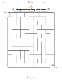 Independence Day - Mexican printable worksheet preview