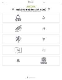 Meksika Bağımsızlık Günü yazdırılabilir çalışma sayfası önizlemesi