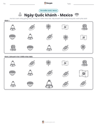 Xem trước tài liệu in sẵn Ngày Quốc khánh - Mexico