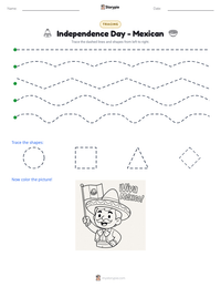 Independence Day - Mexican printable worksheet preview