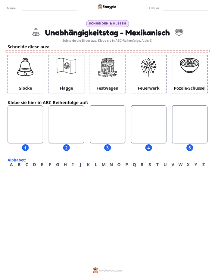 Schneiden & Einfügen Alphabet