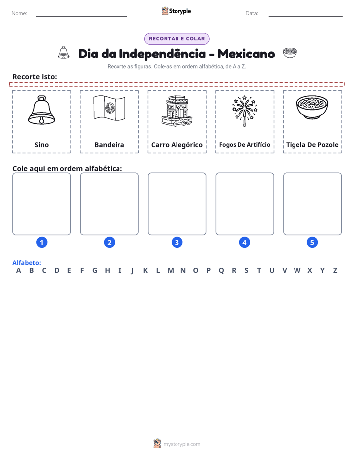 Recortar & Colar Alfabeto