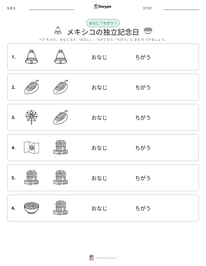 同じか違うか