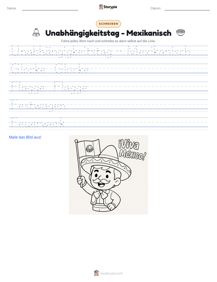 Schreibübung
