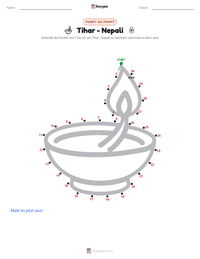 Tihar - Nepali druckbare Arbeitsblatt Vorschau