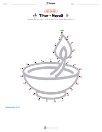Tihar - Nepali printable worksheet preview