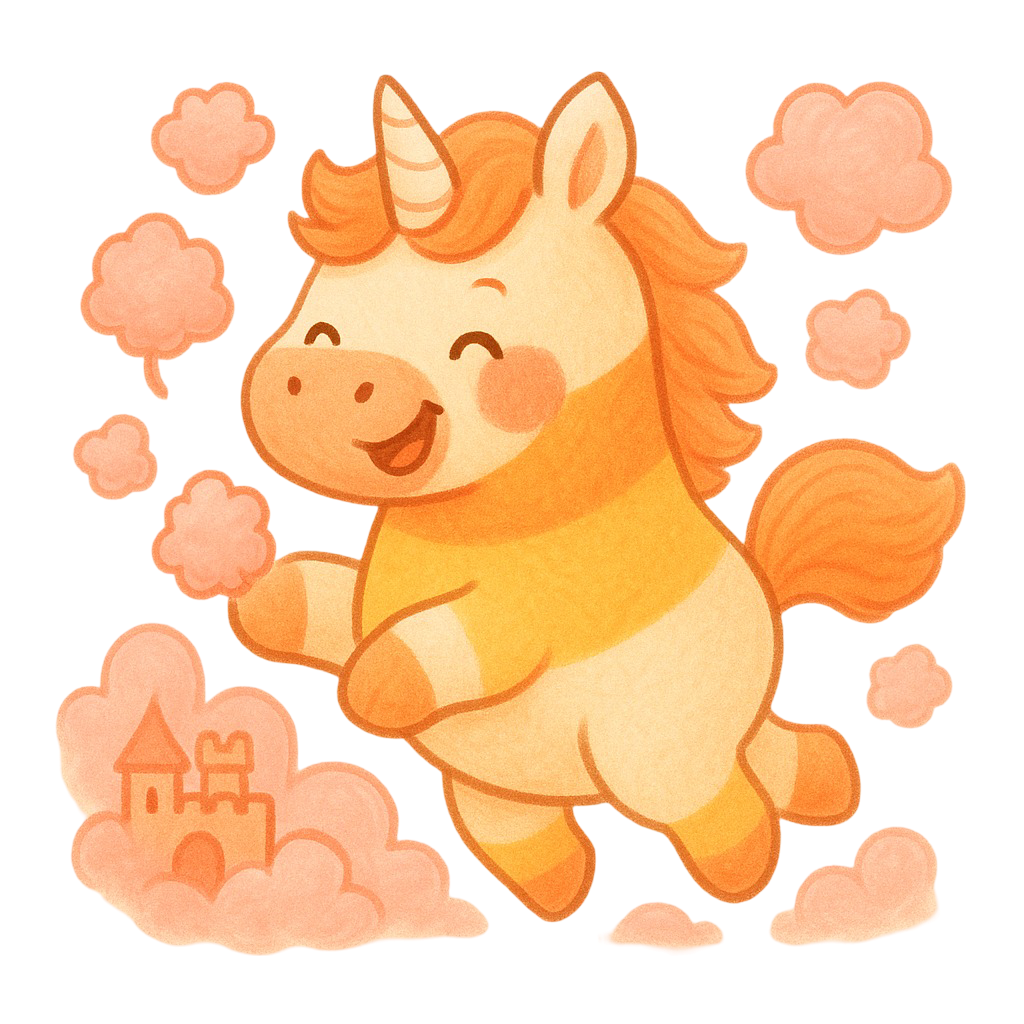 Kiki the Candy Corn Unicorn