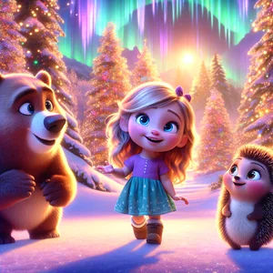 বরফের ফুল এবং আলোকের জাদু