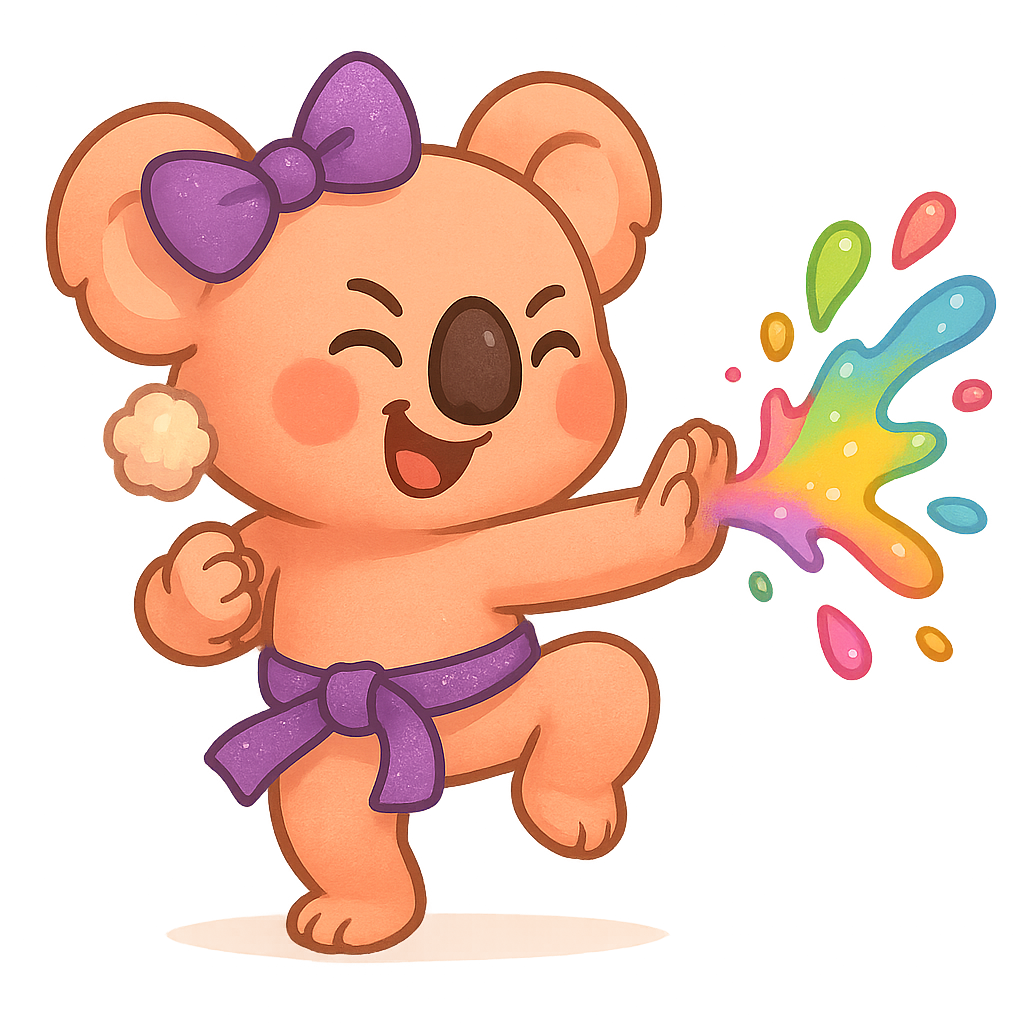 Kaia the Jiu-Jitsu Koala