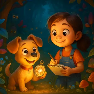 Der Leuchtende Kompass des Flüsterwaldes