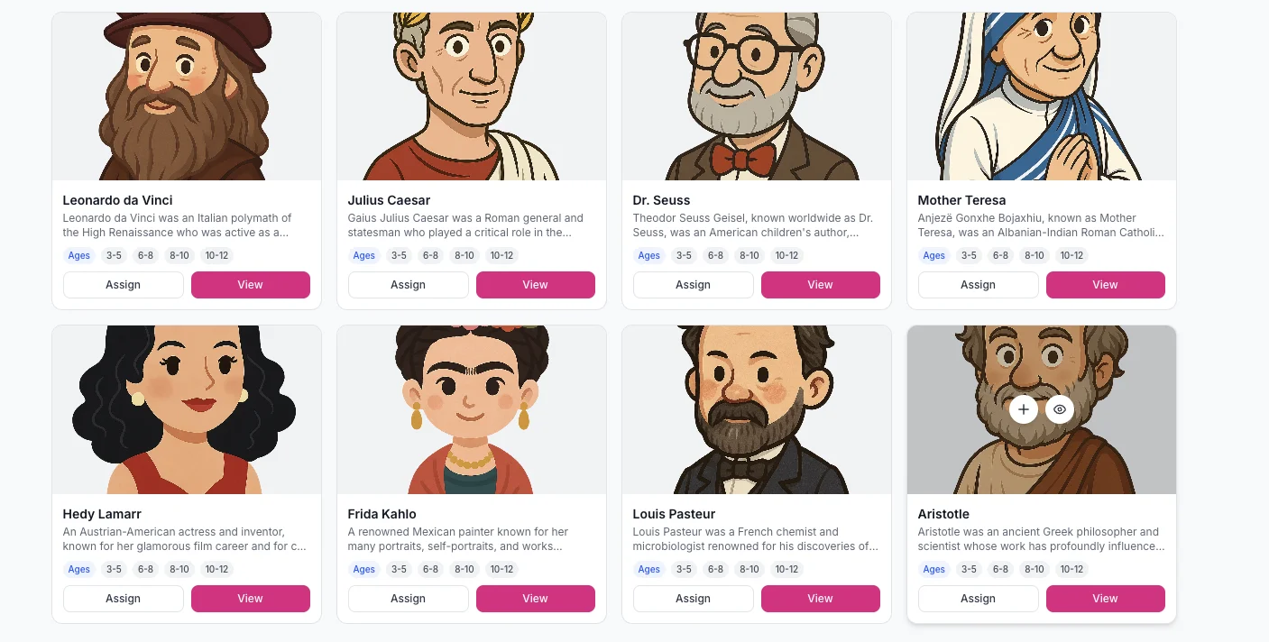 74,000+ first-person audio stories — biographies, science, history